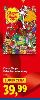 Kalendarz adwentowy Chupa Chups promocja w Lidl
