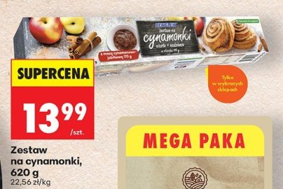 Zestaw na cynamonki, 620 g promocja w Biedronka