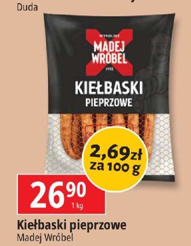 Kiełbaski pieprzowe Madej & wróbel promocja