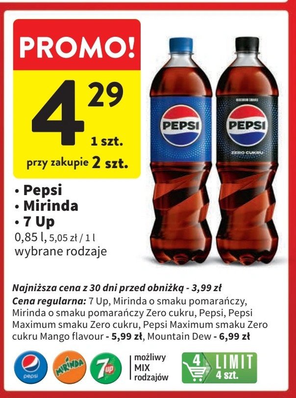 Napój Pepsi mango promocja