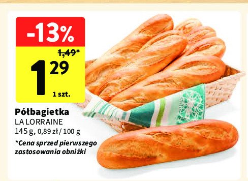 Połbagietka La lorraine promocja