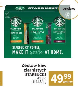 Zestaw kaw ziarnistych Starbucks promocja