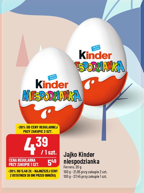 Jajko Kinder niespodzianka promocja w POLOmarket