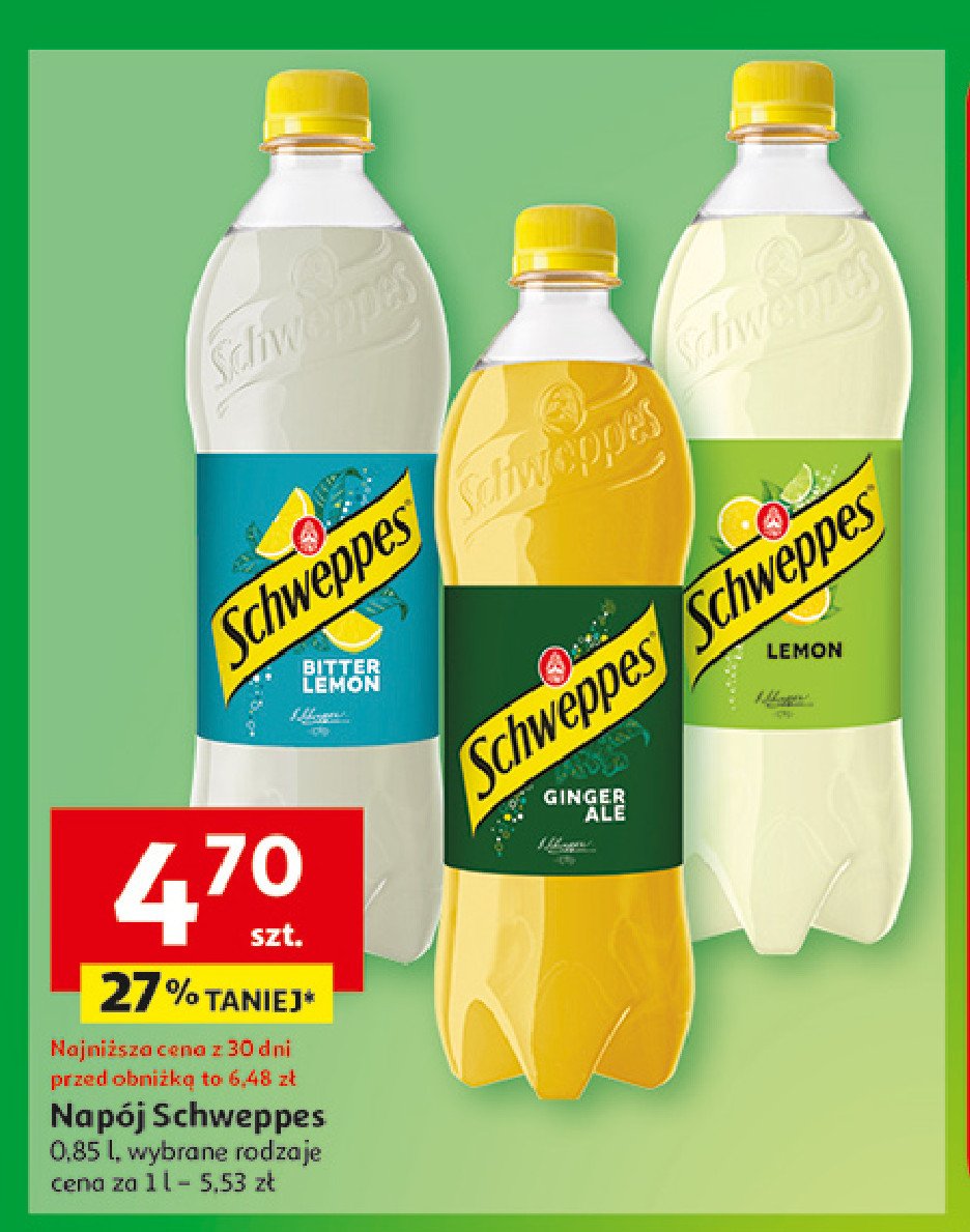 Napój bitter lemon Schweppes promocja