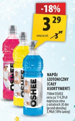 Napój izotoniczny Oshee (cały asortyment) promocja w Arhelan