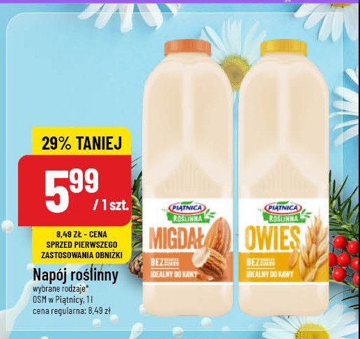 Napój owsiany promocja