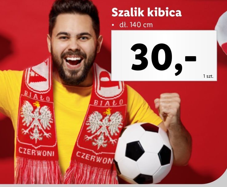 Szalik kibica promocja