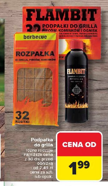 Podpałka do grilla Flambit promocja w Carrefour