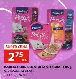 Karma dla kota kurczak i indyk Vitakraft poesie promocja