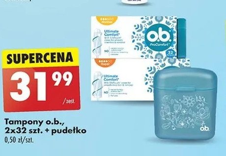 Tampony super O.b. procomfort promocja w Biedronka