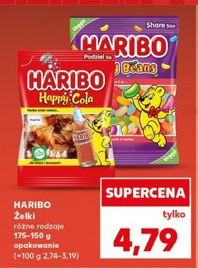 Żelki Haribo happy cola promocja