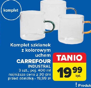 Szklanki 400 ml Carrefour promocja