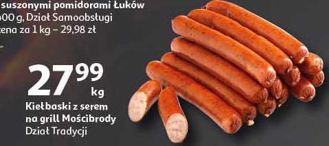 Kie艂baski z serem na grilla Mo艣cibrody promocja