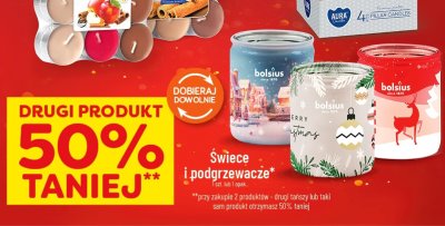 Świece i podgrzewacze promocja w POLOmarket