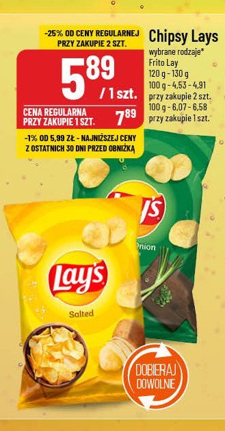 Chipsy solone Lay's Frito lay lay's promocja w POLOmarket