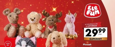 Pluszak 30 cm różne rodzaje promocja w Biedronka