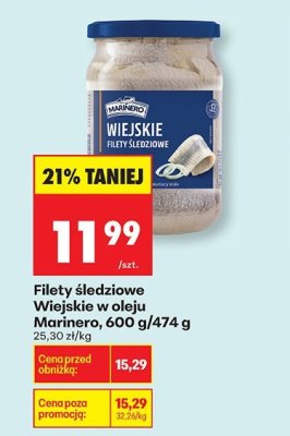 Filety śledziowe Wiejskie w oleju promocja w Biedronka