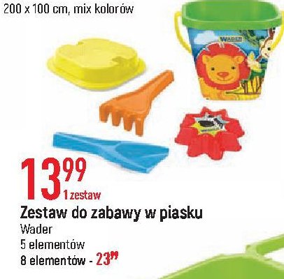 Zestaw letni akcesoria do piasku Wader promocja
