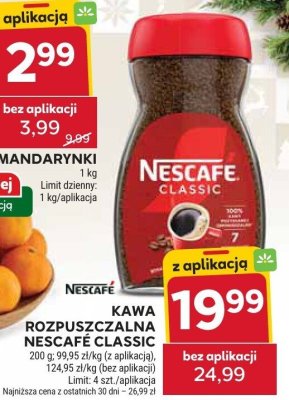Kawa rozpuszczalna Nescafe Classic promocja w Stokrotka