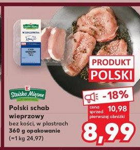 Schab wieprzowy plastry qafp Stoisko mięsne promocja w Kaufland