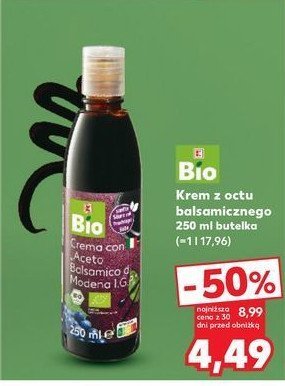 Krem z octu balsamicznego K-classic bio promocja w Kaufland