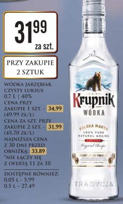 Wódka promocja w Dino
