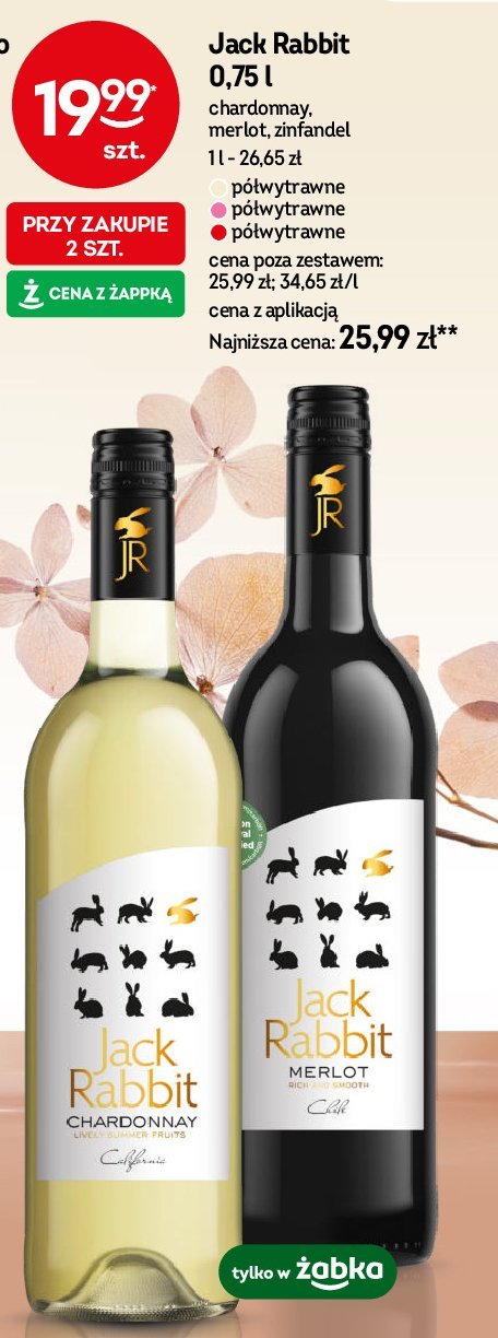 Wino JACK RABBIT SUMMER BERRIES promocja w Żabka