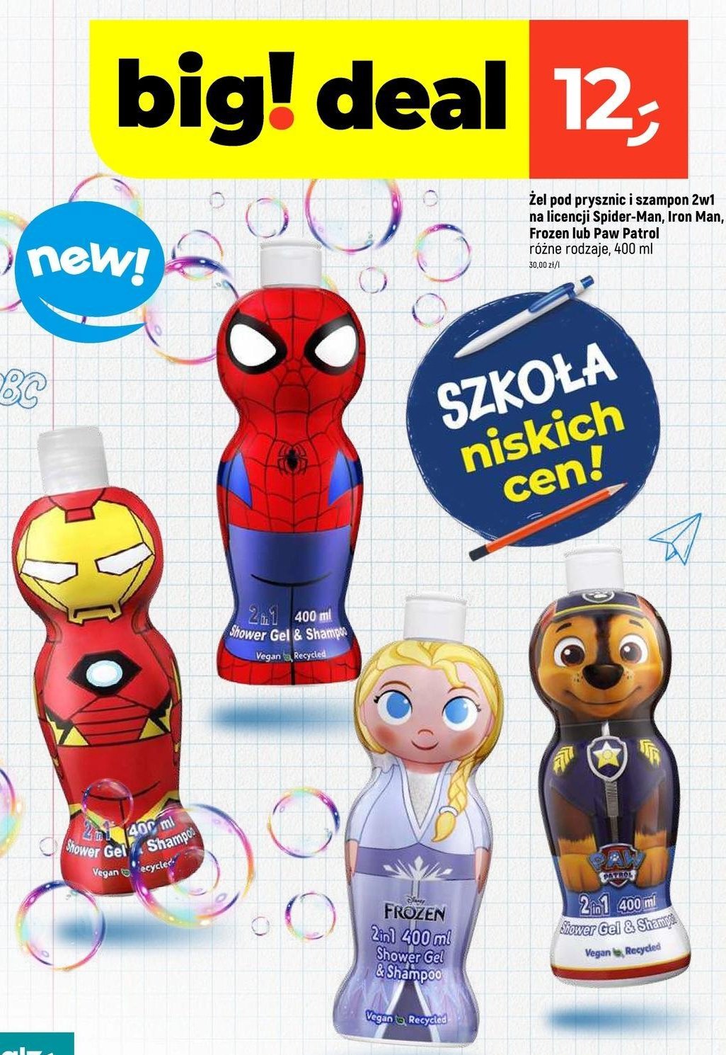 Żel pod prysznic i szampon dla dzieci spiderman promocja