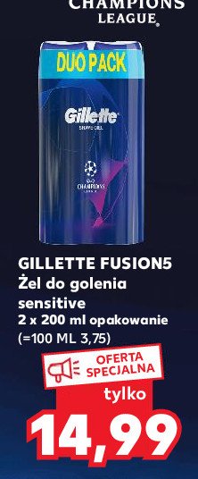 Żel do golenia champions league Gillette series promocja