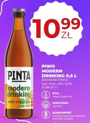 Piwo promocja w Duży Ben