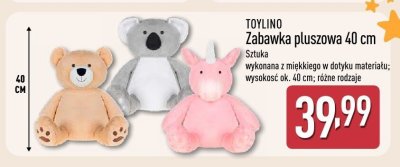 Zabawka pluszowa TOYLINO 40 cm promocja w Aldi