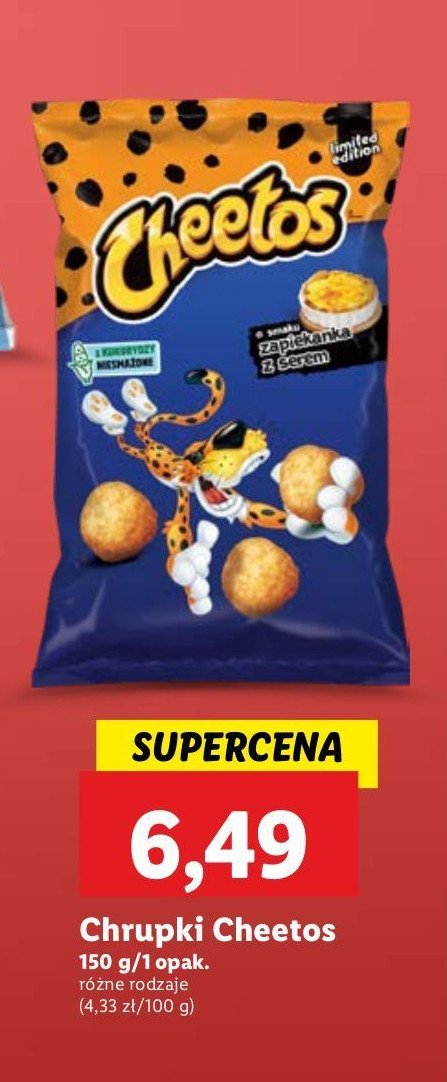 Chrupki zapiekanka z serem Cheetos Frito lay cheetos promocja