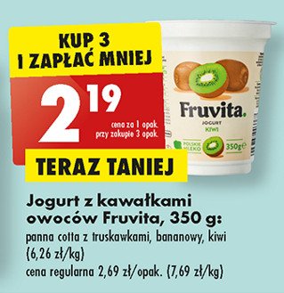 Jogurt banan Fruvita promocja