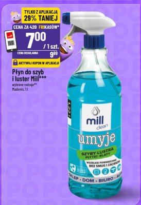Płyn do szyb i luster Mill promocja w POLOmarket