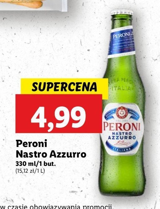 Piwo Peroni nastro azzurro promocja