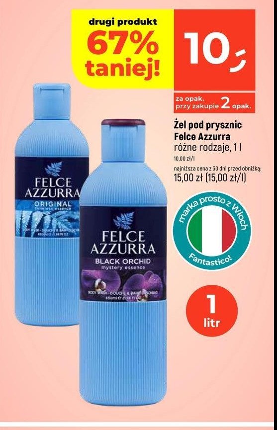 Żel do kąpieli original Felce azzurra promocja