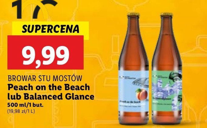 Piwo Browar stu mostów peach on the beach promocja