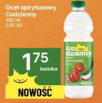 Ocet spirytusowy Codzienny 480ml promocja w Delikatesy Centrum