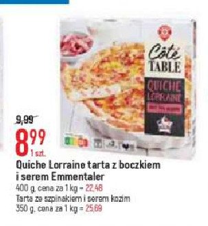 Tarta ze szpinakiem i kozim serem Delikato promocja