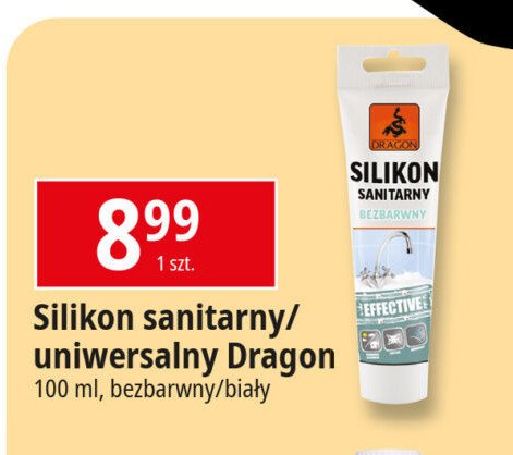 Silikon sanitarny biały Dragon promocja