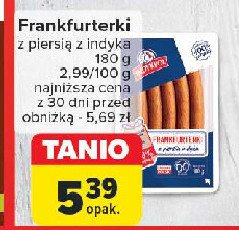 Frankfurterki z piersią indyka Indykpol promocja