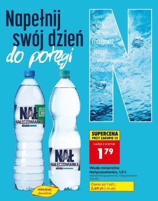 Woda mineralna Nałęczowianka, 1,5 l promocja w Biedronka