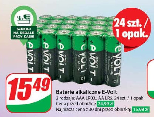 Baterie aaa lr03 EVOLT promocja w Dino