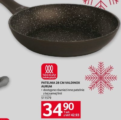 Patelnia 28 cm Valdinox Aurum promocja w Selgros