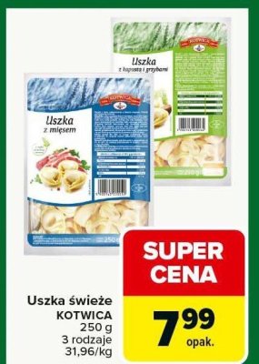 Uszka świeże KOTWICA promocja w Carrefour Market