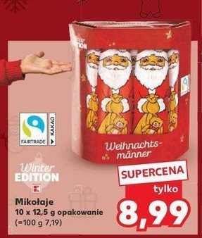 Mikołaje z czekolady K-classic promocja