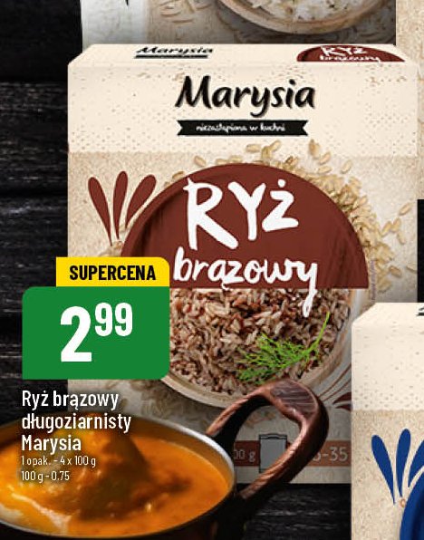 Ryż brązowy długoziarnisty Marysia promocja