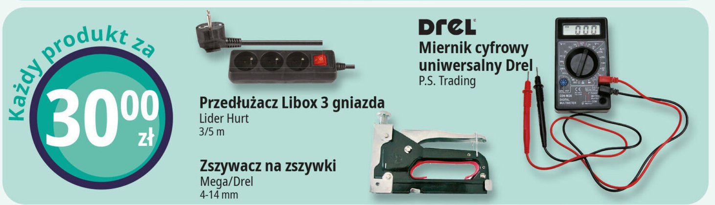 Miernik cyfrowy uniwersalny Drel promocja