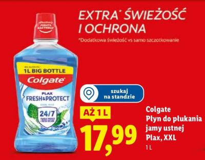 Płyn do płukania jamy ustnej Plax, XXL Colgate promocja w Lidl