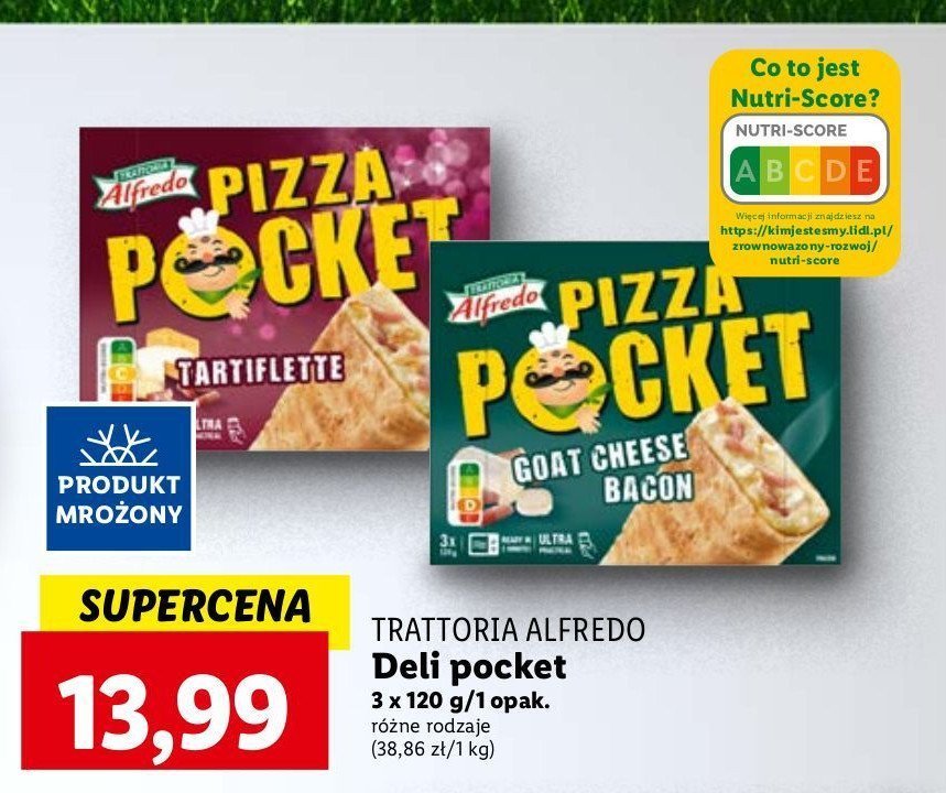 Pizza z boczkiem i kozim serem Trattoria alfredo promocja
